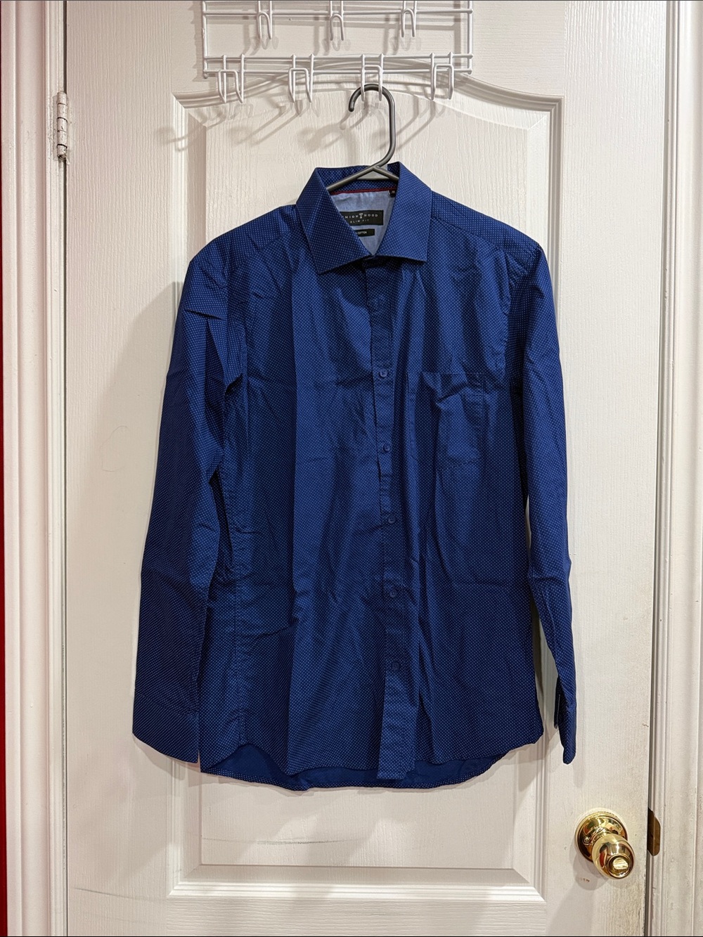 Men's Blue Dress Shirt 39cm or 15 1/4 slim fit 100% Cotton